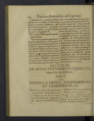 Sectio III. De affectionibus disjunctis