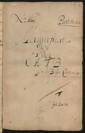 Magnificat; V (4), Coro, orch, bc; F-Dur