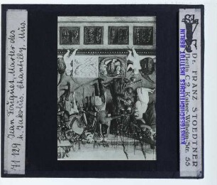 Fouquet, Stundenbuch des Étienne Chevalier (versch. Aufbewahrungsorte),Fouquet, Martyrium des Hl. Jakobus (Miniatur des Chevalier-Stundenbuchs) (Chantilly Mus. Condé)