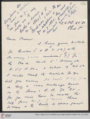 Briefe von Morris Jastrow an Carl Bezold: Brief von Morris Jastrow an Carl Bezold