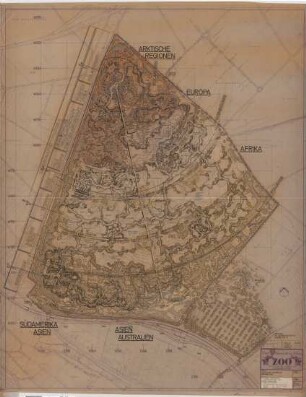 Hansjakob, Gottfried; Frankfurt am Main; Frankfurter Zoo - Gesamtanlage (Lageplan)