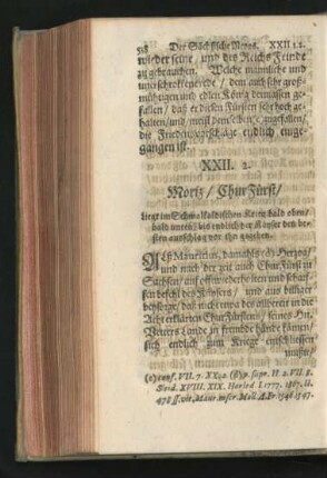 2. Moriz/ ChurFürst.