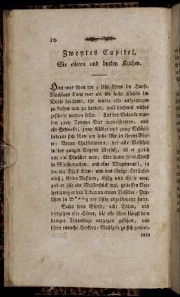 Zweytes Capitel. Sie eileten und bucken Kuchen.