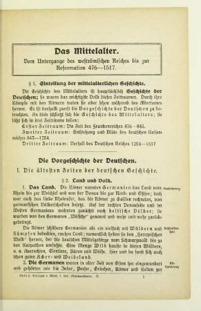 Die Vorgeschichte der Deutschen