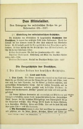 Die Vorgeschichte der Deutschen