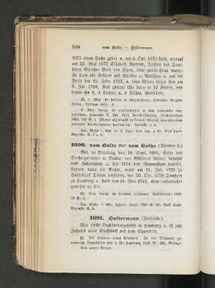 1690. vam Holte oder vomHoltze (Theodor 2.).