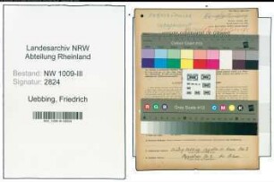 Entnazifizierung Friedrich Uebbing , geb. 15.07.1887 (Landwirt)