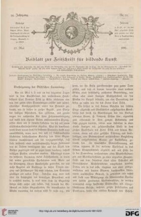 Versteigerung der Disch'schen Sammlungen