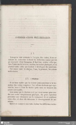 Considérations préliminaires