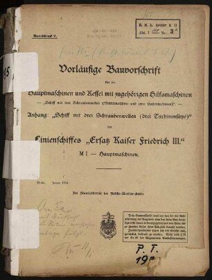 Vorläufige Bauvorschrift