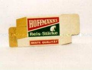 Packung für "Hoffmann's Reisstärke"