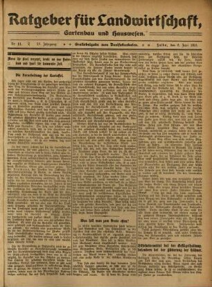 Ausgabe vom Sonntag, den 06. Juni 1915.