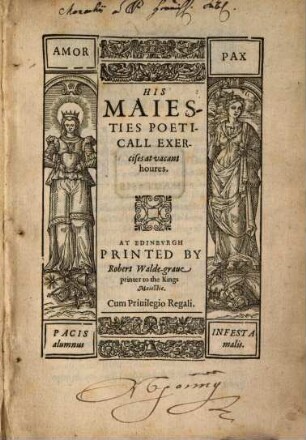 His Maiesties poeticall exercises
