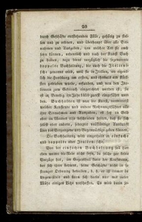 Einführung der italienischen Buchhaltung