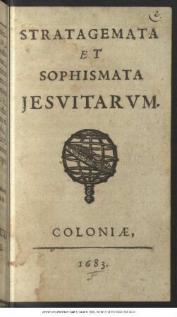 Stratagemata Et Sophismata Jesuitarum