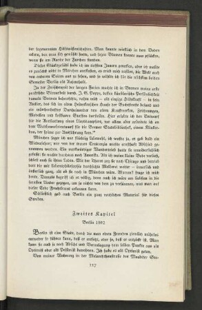 Zweites Kapitel : Berlin 1892