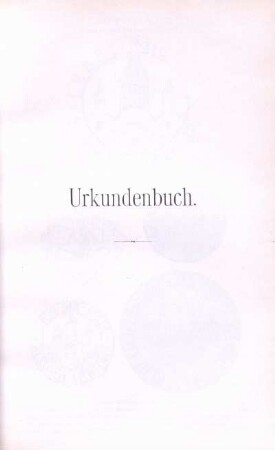 Urkundenbuch.