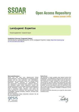 Landjugend: Expertise