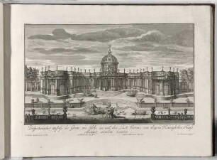 Perspectivischer aufriss der Grotte [...], Abbildung 23 aus: Deß Fürstlichen Baumeisters oder Architecturae civilis Anderer Theil [...] Augsburg 1716