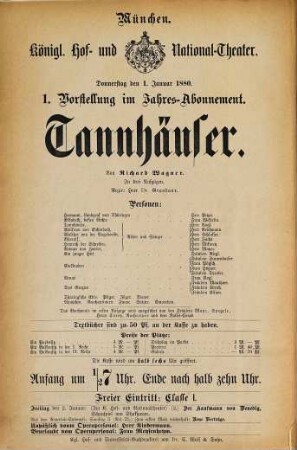 Königliches Hof- und Nationaltheater. 1880