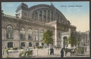 Ansichtskarte Anhalter Bahnhof, Serie "Vaterland", koloriert