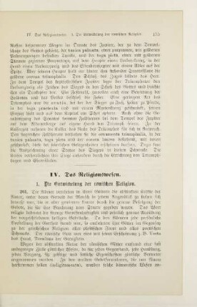 IV. Das Religionswesen