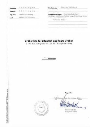 Gemeindefriedhof Nufringen