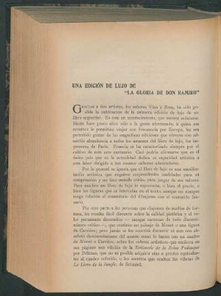 Una edición de lujo de "La gloria de Don Ramiro"