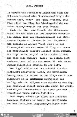 Vogel Phönix