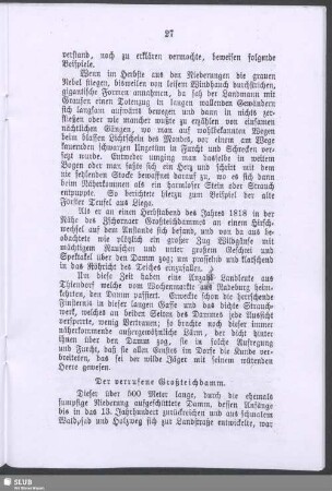 Der verrufene Großteichdamm
