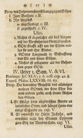 IV. Ueber I. Sam. V. & VI.