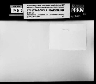 Materialsammlung für eine Neubearbeitung der OAB