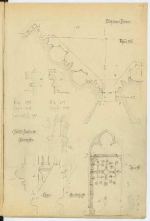 Dom, Wetzlar: Details (aus: Skizzen- und Fotoalbum 2)