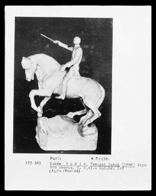 Reiterstatuette des chilenischen Generals Lynch (1825-1886)