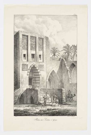 Palais des Soudans à Gaza, Blatt 43 der Folge "Voyage dans le Levant"