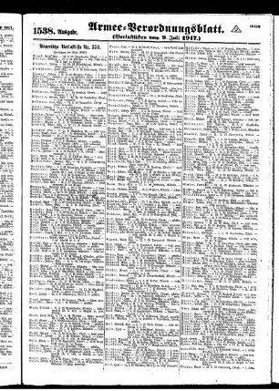 1538.Ausgabe. Montag, 9. Juli 1917