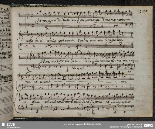 Aria: Alma mia cor del mio core