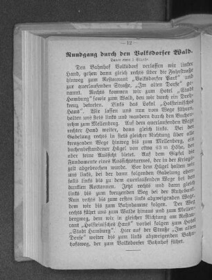 Rundgang durch den Volksdorfer Wald.