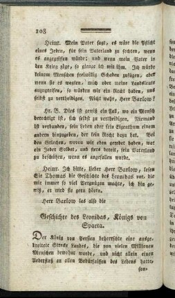 Geschichte des Leonides. Königs von Sparta.