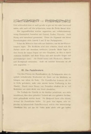 VII. Die Pastellmalerei.