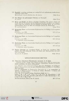 Miniaturhandschriften (Nr. 236-237)