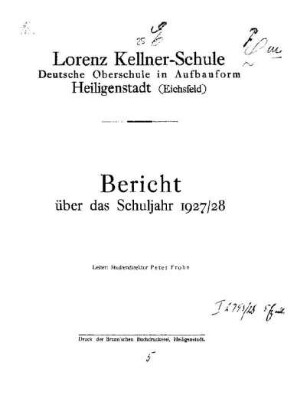 1927/28: Bericht ... - 1927/28