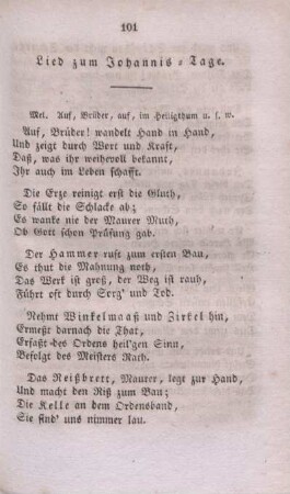 Lied zum Johannis-Tage.