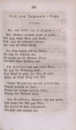 Lied zum Johannis-Tage.