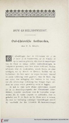 Bouw- en Beeldhouwkunst