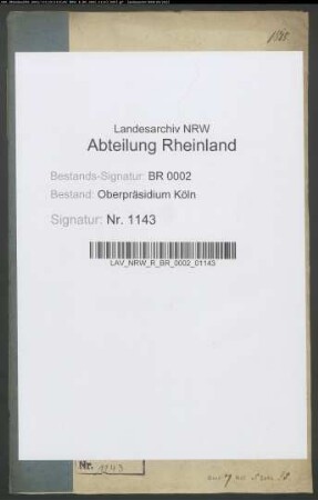 Erlasse und Remissionen, Generalia betr
