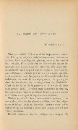 I La Boue De Pétrograd