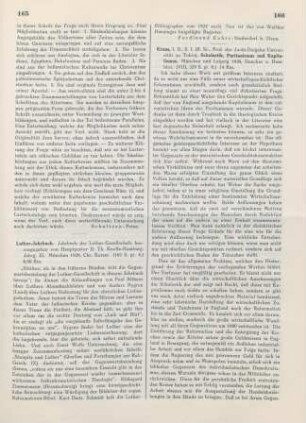 166-167 [Rezension] Kraus, Johann B., Scholastik, Puritanismus und Kapitalismus