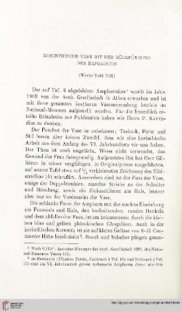 19: Korinthische Vase mit der Rückführung des Hephaistos