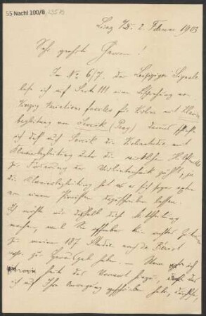 Brief an B. Schott's Söhne : 02.02.1903
